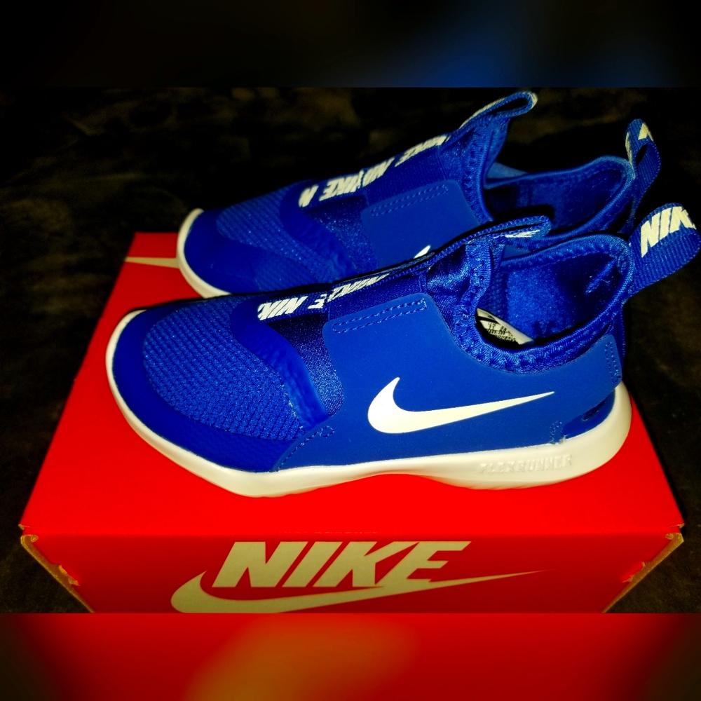 Nike Flex Runner Tennis Shoe size 11.5C (Toddler) Color: Game Royal / White